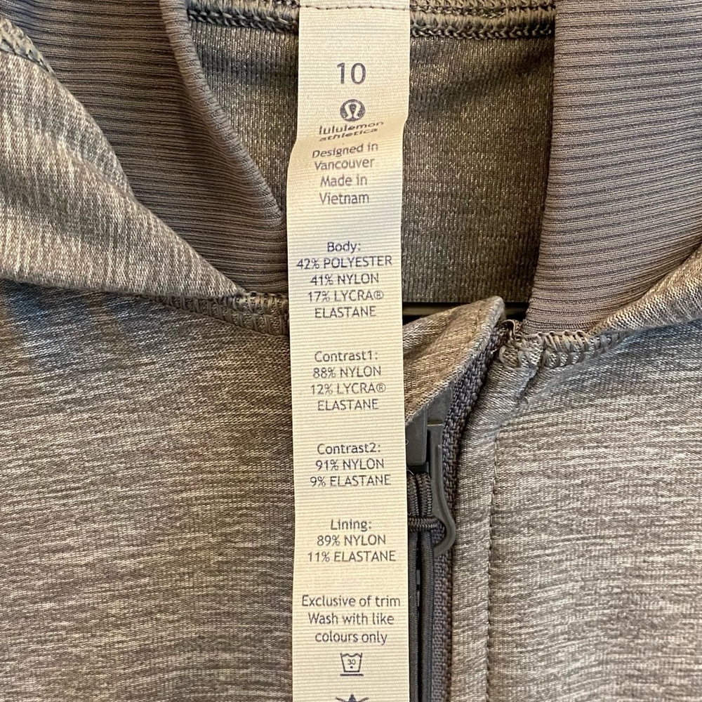 LULULEMON Daily Practice Jacket Heathered Slate Grey - Picture 13 of 16